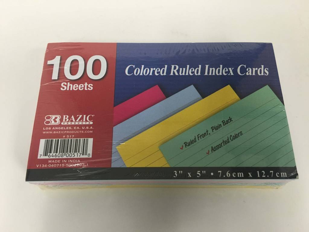 Cheap Index Cards Color USA Discount Store