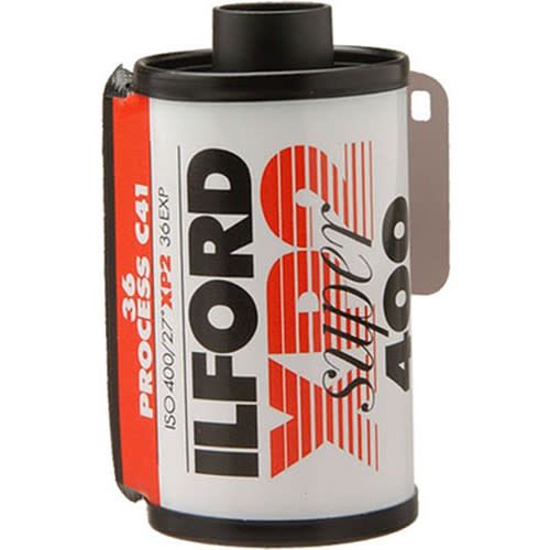Ilford XP2 400 ASA C41 BW 35mm 36 Exposure Film LeZot Camera Sales