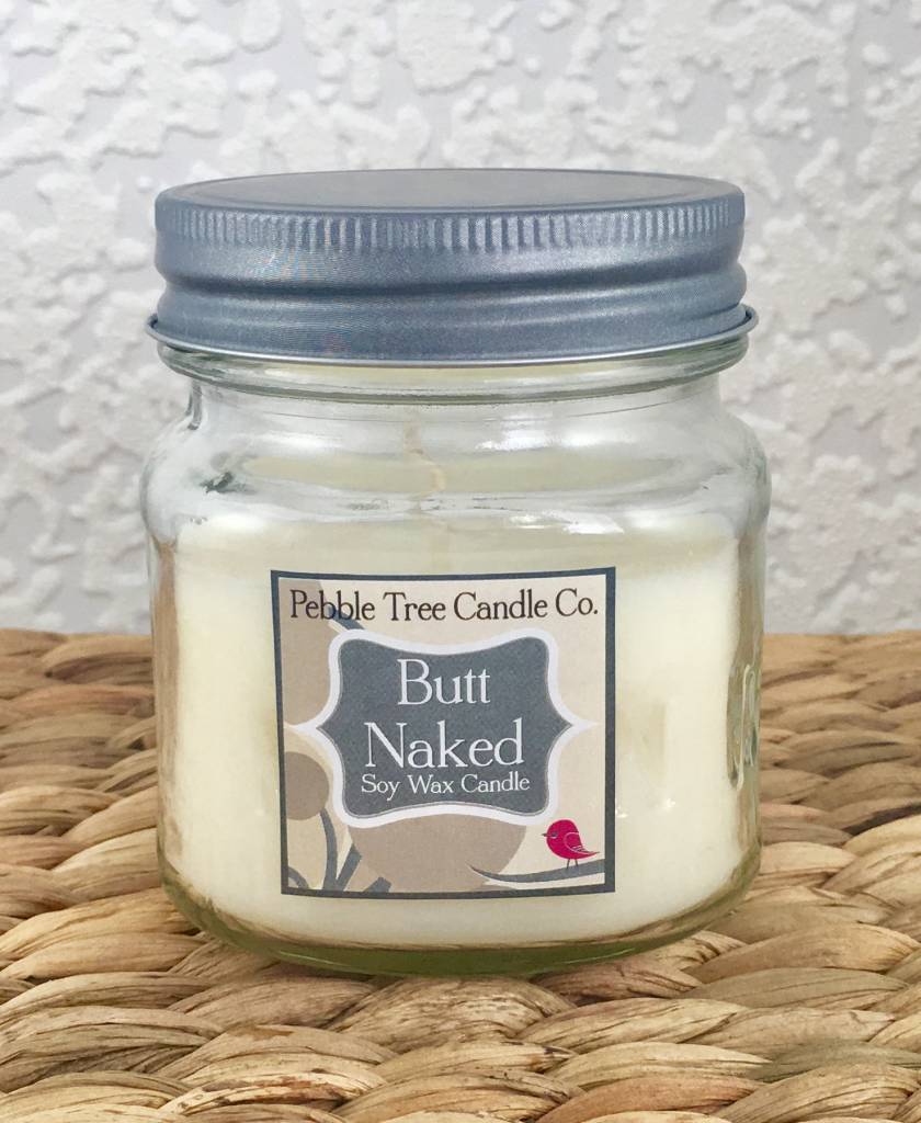 butt naked soy candle wax Moniq hairy legs