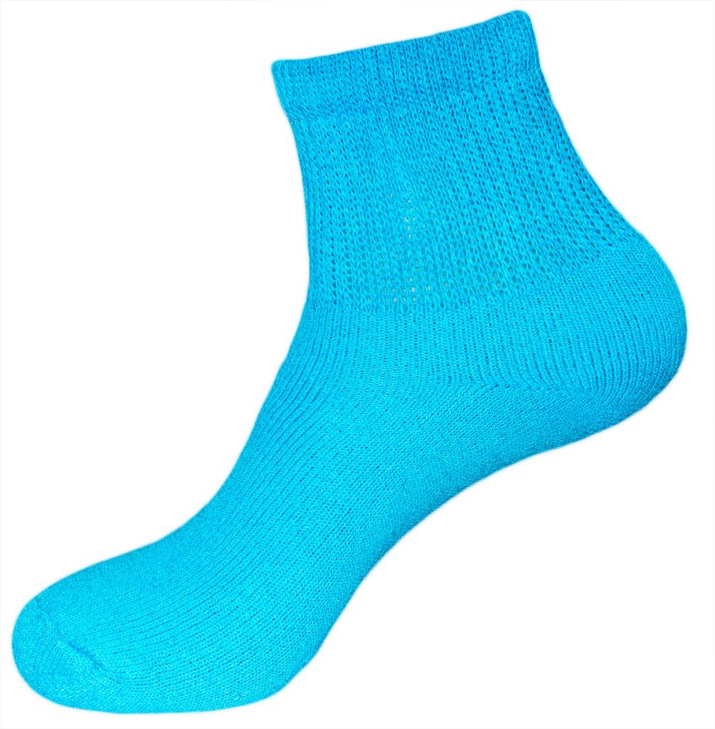 Women's Diabetic Quarter Top Socks Solid Color The Sox Market