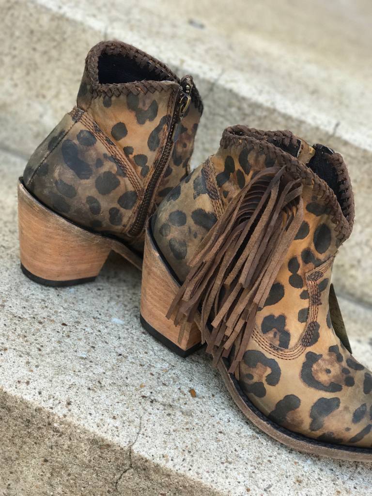 liberty black cheetah booties