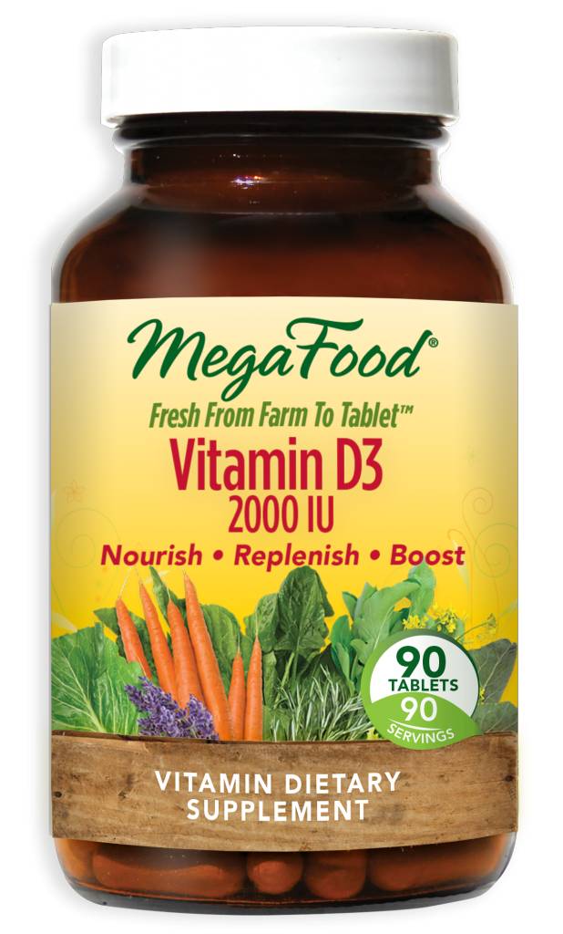MegaFood Vitamin D3 2000 IU 90 ct To Your Health