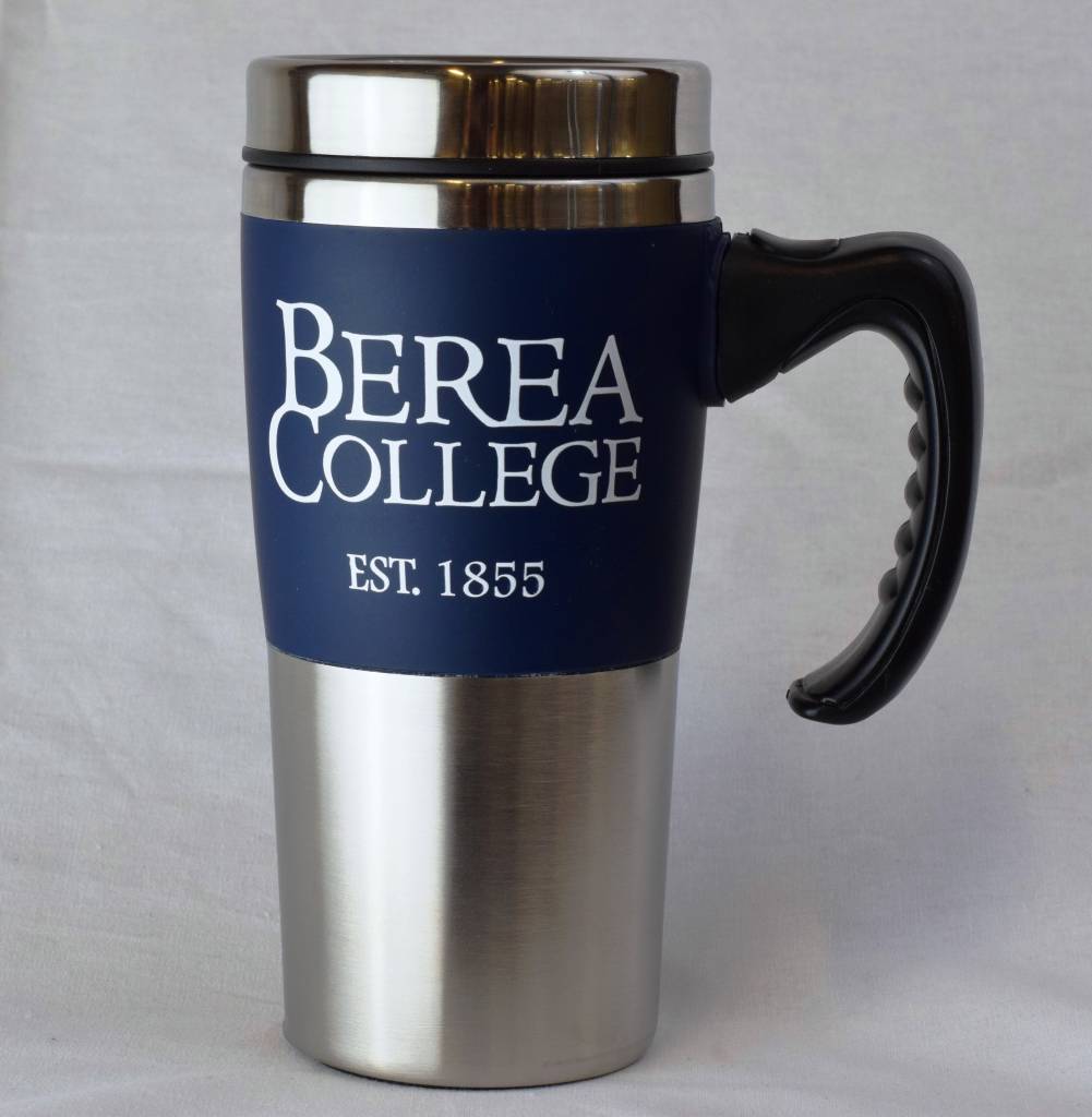 travel mug silver with