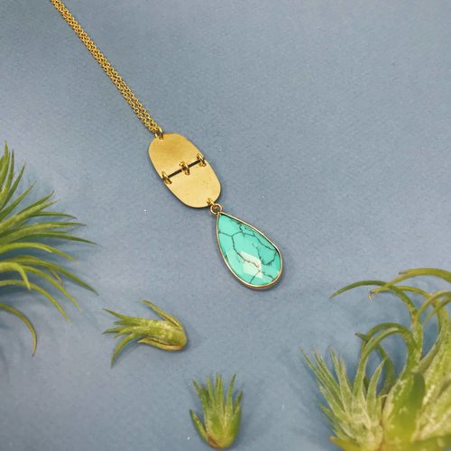 Nicole Weldon Duo Turq Necklace Nicole Weldon Duo Turq Necklace