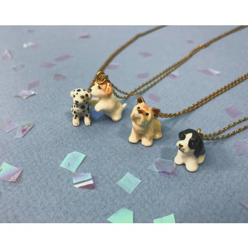 Peter and June Tiny Animal Necklace - Dogs Peter and June Tiny Animal Necklace - Dogs