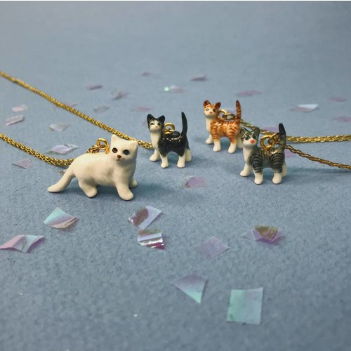 Peter and June Tiny Animal Necklace - Cats Peter and June Tiny Animal Necklace - Cats