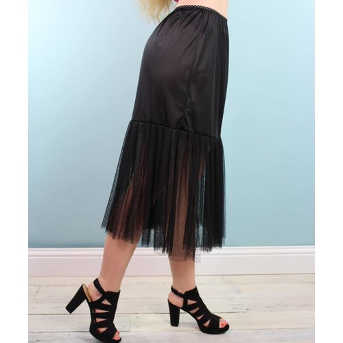 Sarah Bibb Mazzie Half Slip - Black Sarah Bibb Mazzie Half Slip - Black