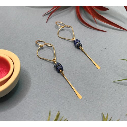 Amy Olson Gwen Earrings - Lapis Amy Olson Gwen Earrings - Lapis