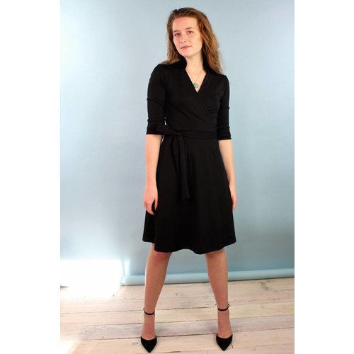 Sarah Bibb Mona Wrap Dress - Black Sarah Bibb Mona Wrap Dress - Black