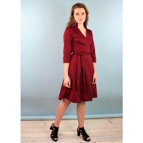 Sarah Bibb Mona Wrap Dress - Rouge Sarah Bibb Mona Wrap Dress - Rouge