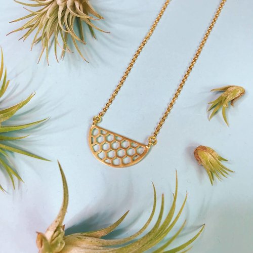 Nicole Weldon Small Honeycomb Necklace Nicole Weldon Small Honeycomb Necklace
