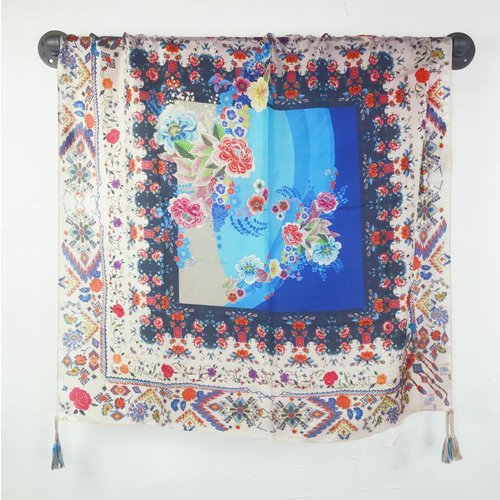 Johnny Was Silk Tassel Scarf - Miana Johnny Was Silk Tassel Scarf - Miana