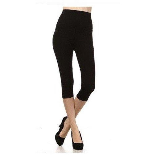 M Rena Tummy Tuck Cropped Leggings - Black M Rena Tummy Tuck Cropped Leggings - Black