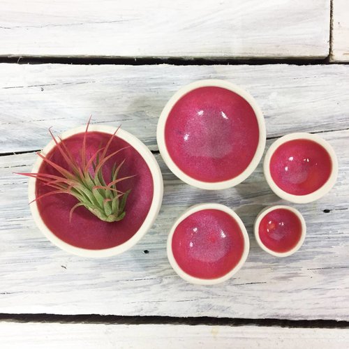 Mini Nesting Bowls - Pink Mini Nesting Bowls - Pink