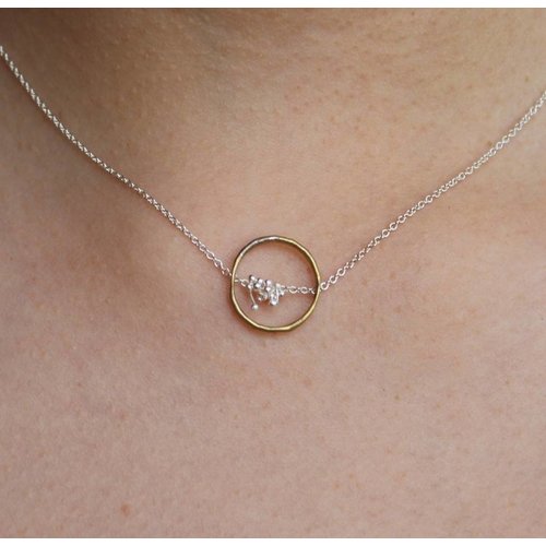 Kiersten Crowley Freya Circle Necklace - Multi Kiersten Crowley Freya Circle Necklace - Multi