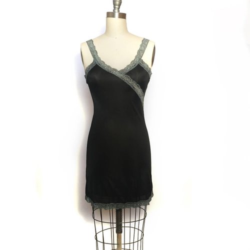 Sarah Bibb Ava Slip by Sarah Bibb - Black/Blue Sarah Bibb Ava Slip by Sarah Bibb - Black/Blue