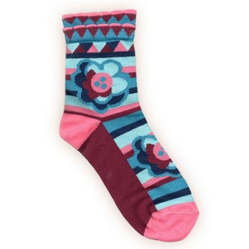 Peony & Moss Cotton Socks - Peony Peony & Moss Cotton Socks - Peony