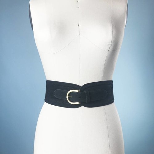 Elise M. Suede Waist Belt - Black Elise M. Suede Waist Belt - Black