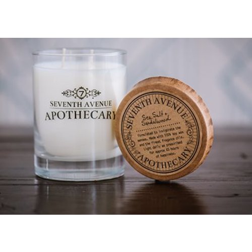 Seventh Avenue Apothecary Glass Jar Candle - Sea Salt & Sandalwood Seventh Avenue Apothecary Glass Jar Candle - Sea Salt & Sandalwood