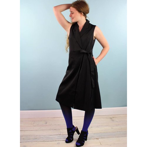 Jovonna Shana Wrap Dress - Black Jovonna Shana Wrap Dress - Black