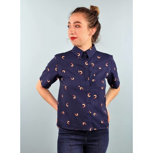 One Imaginary Girl Shelly Blouse - Shrimpie One Imaginary Girl Shelly Blouse - Shrimpie