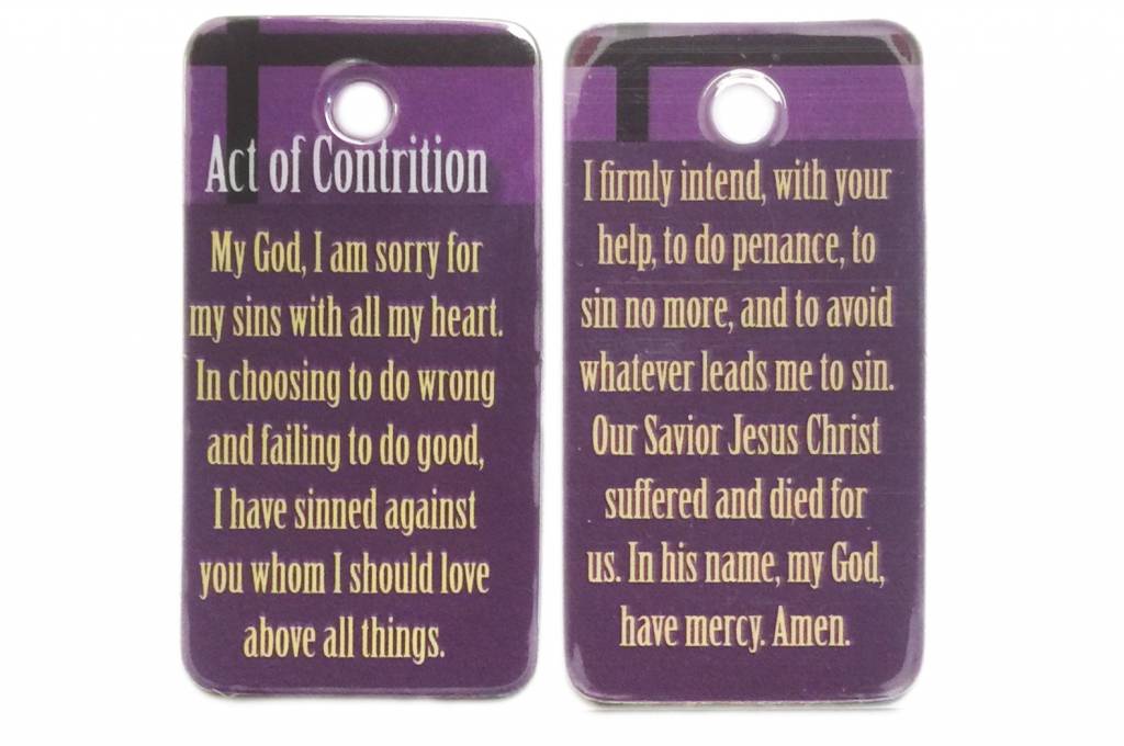 Act of Contrition Key Tag The ACTS Mission Store