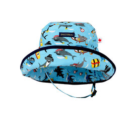 Snug as a Bug Sharks Ahoy! Adjustable Sun Hat