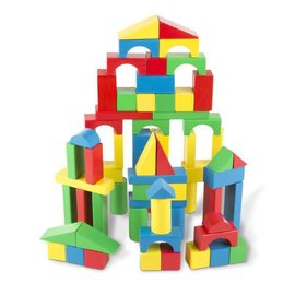Melissa & Doug 100 Piece Wood Blocks Set