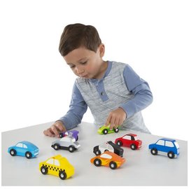 Melissa & Doug Wooden Cars Set - 9 Pieces