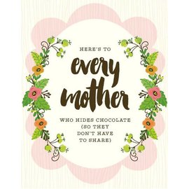 Yellow Bird Paper Greetings Mother Hides Chocolate Card