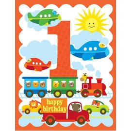 Yellow Bird Paper Greetings Kids GlitterBirthday Cards Ages 1-6