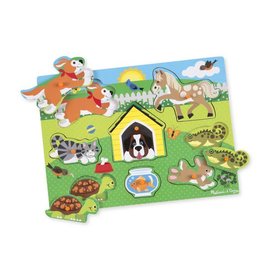 Melissa & Doug Pets Peg Puzzle - 8 Pieces