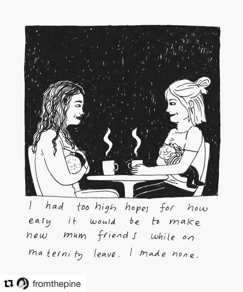 On making mat leave friends