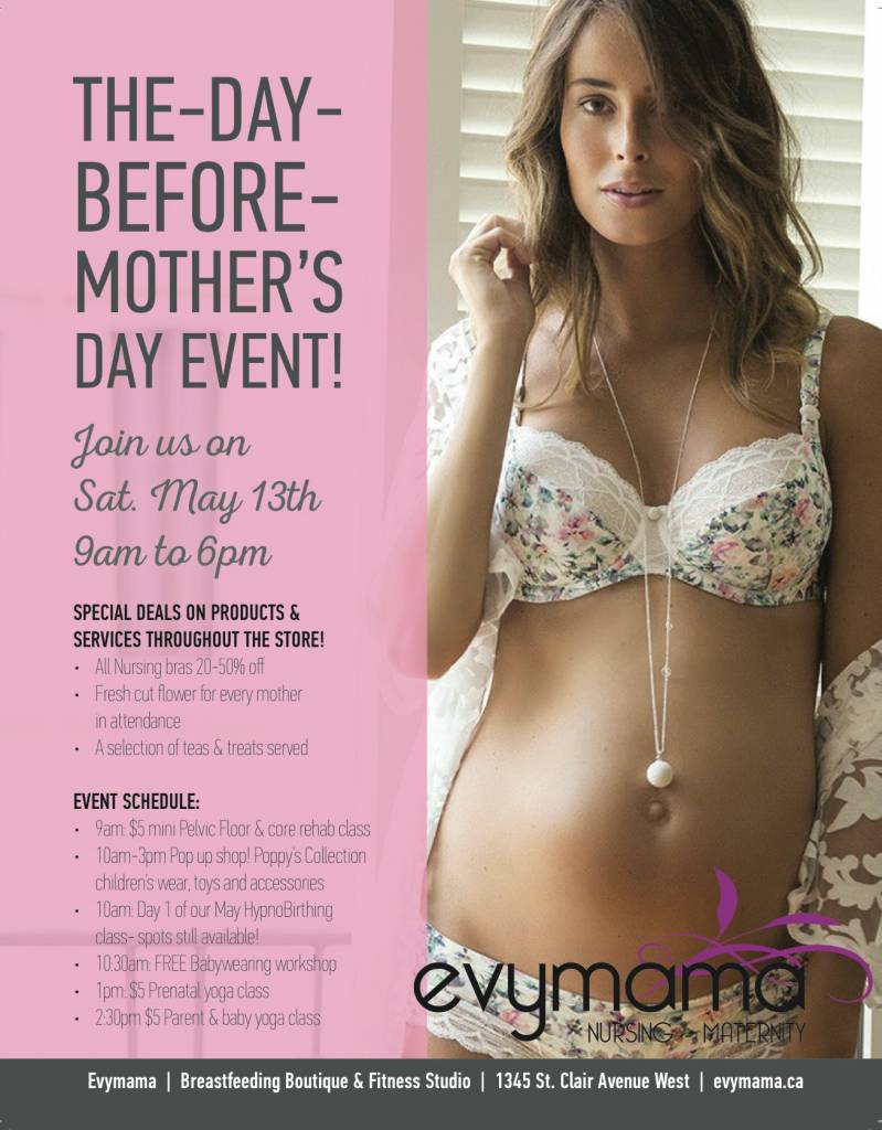 The Day Before Mother's Day Special Event!
