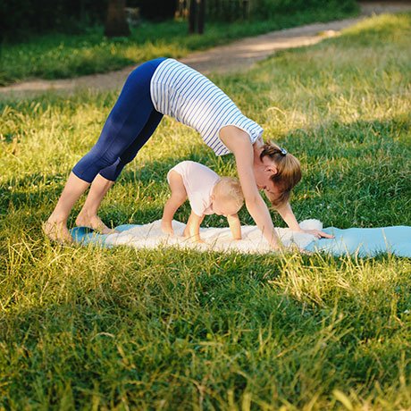 Mom & Baby Yoga in the park, every Friday this Summer!