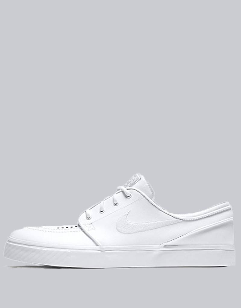 nike sb zoom stefan janoski white leather skate shoes