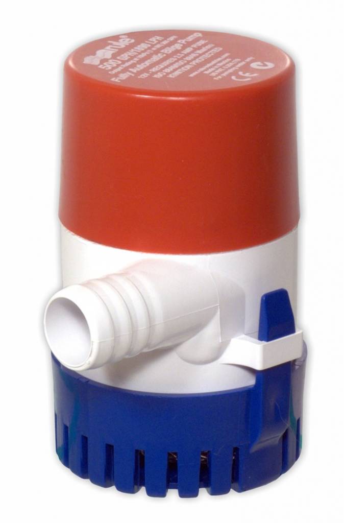 Rule Industries 25DA Non-Automatic Bilge Pump 500GPH 12V For Boats