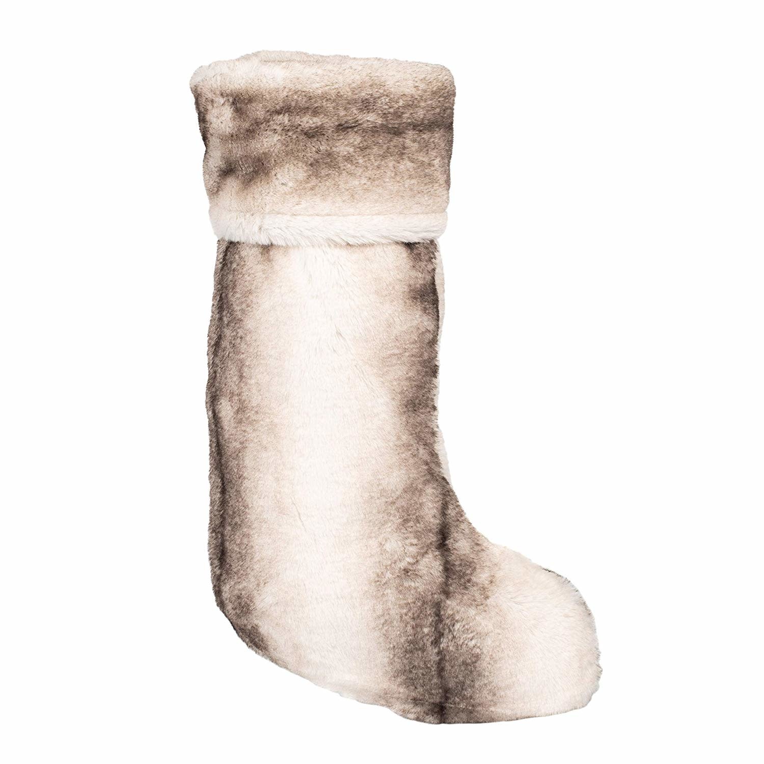 Luxe Faux Fur Stocking (Grey) Gifts and More