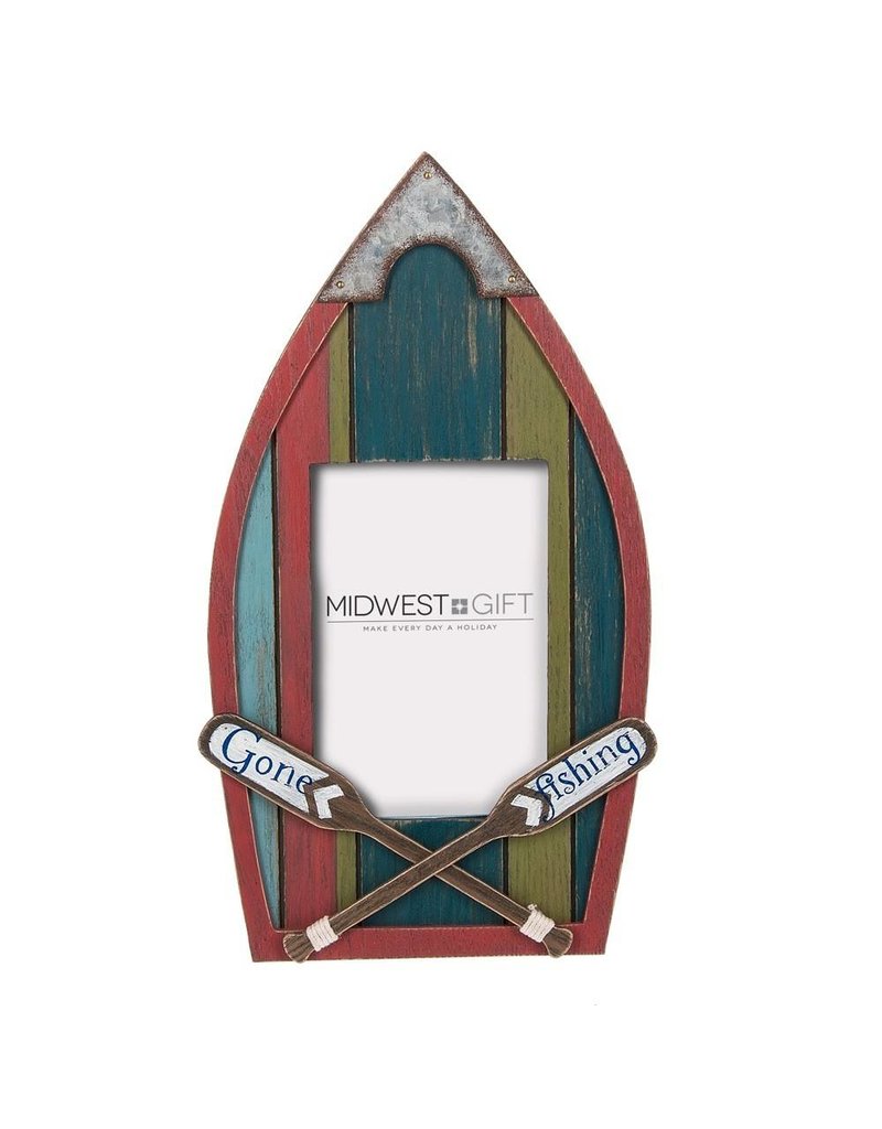 Midwest Cbk Gone Fishing Metal Frame Giftore Gone Fishing Metal Frame