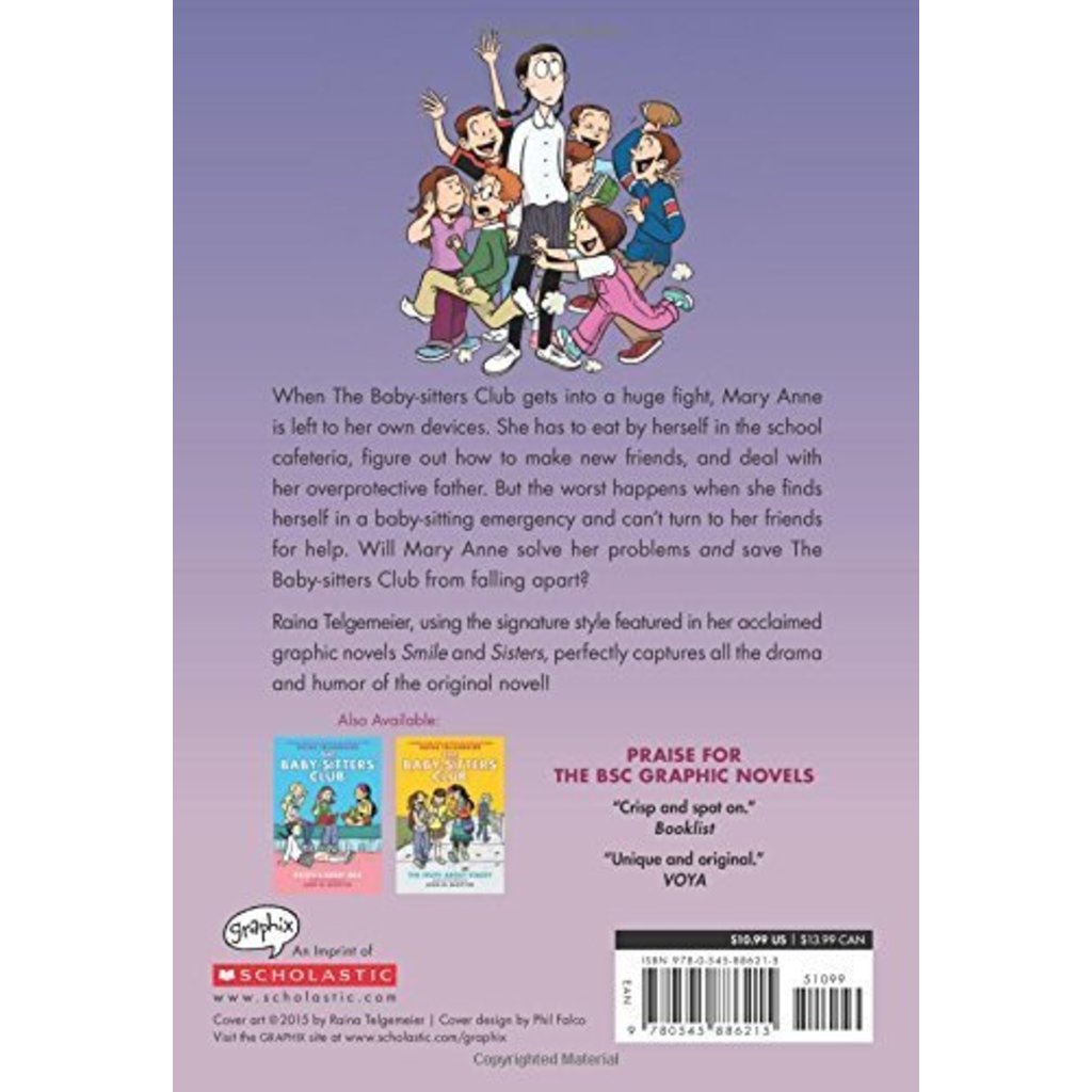 Graphic Novel Babysitters Club 3 MaryAnne Saves the Day Minds Alive