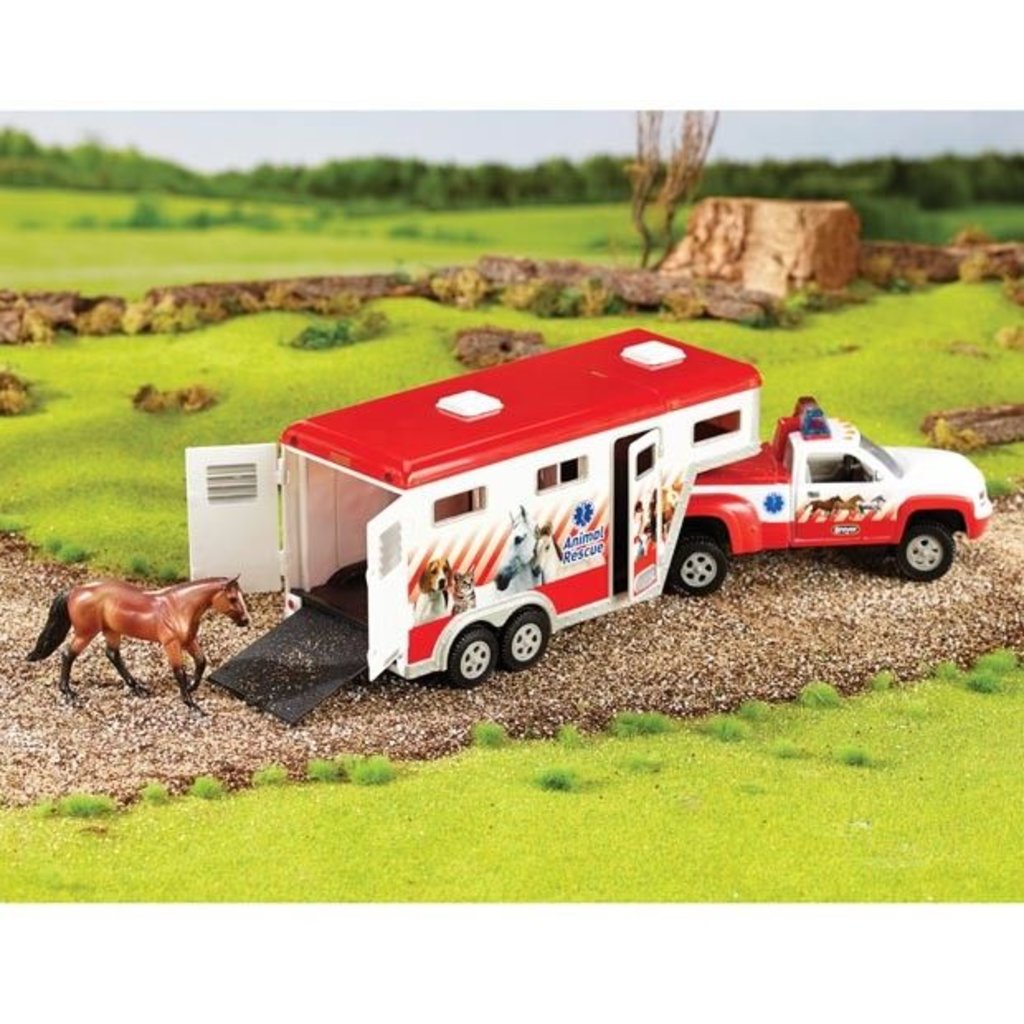 Breyer Stablemates Animal Rescue Truck & Trailer Minds Alive! Toys Crafts Books