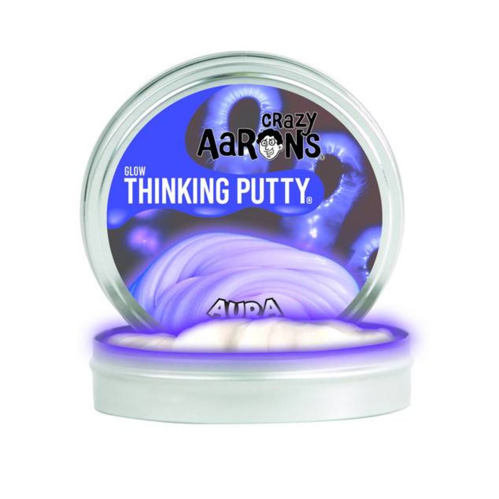 Crazy Aaron's Thinking Putty Glow in the Dark Aura Minds Alive! Toys