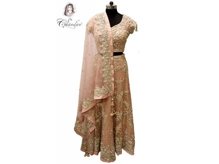 Light Peach Heavy Bridal Lehenga Choli 38 Light Peach Heavy Bridal Lehenga Choli 38