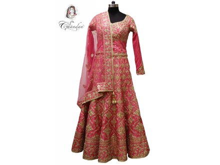 Pink Embroidered bridal Lehenga Choli Pink Embroidered bridal Lehenga Choli