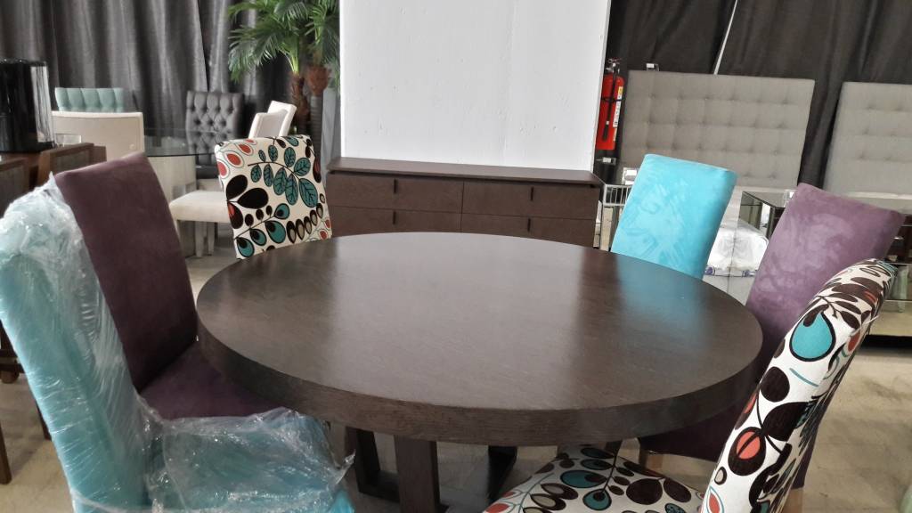 quatros moblaje - domm comedor promo mesa redonda bufette quatros moblaje - domm comedor promo mesa redonda bufette