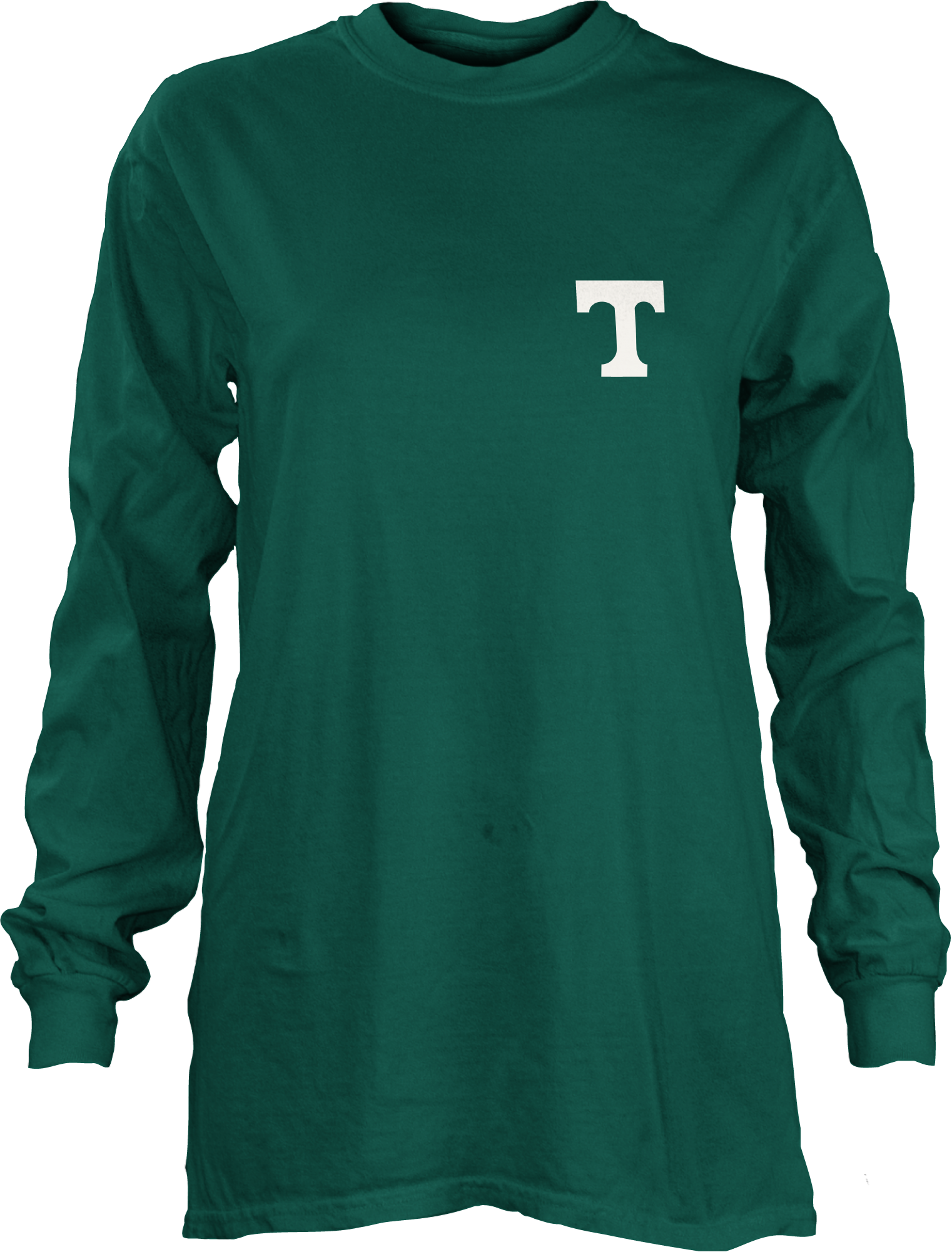 Pressbox Green Long Sleeve Football Tee Trinity Campus Store