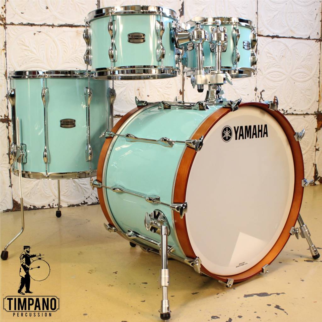 Yamaha Recording Custom Surf Green Drum Kit 22101216in Timpanopercussion