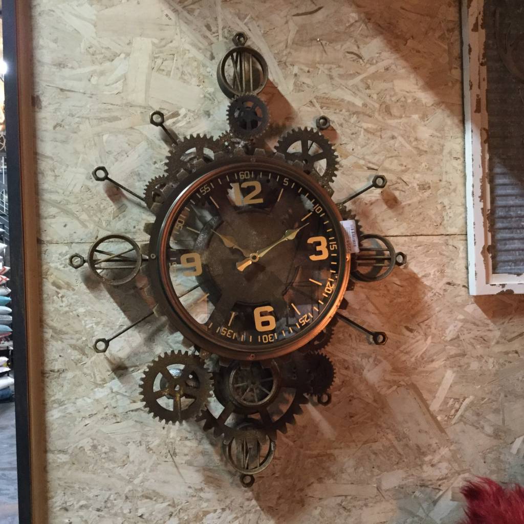 steampunk gear wall clock