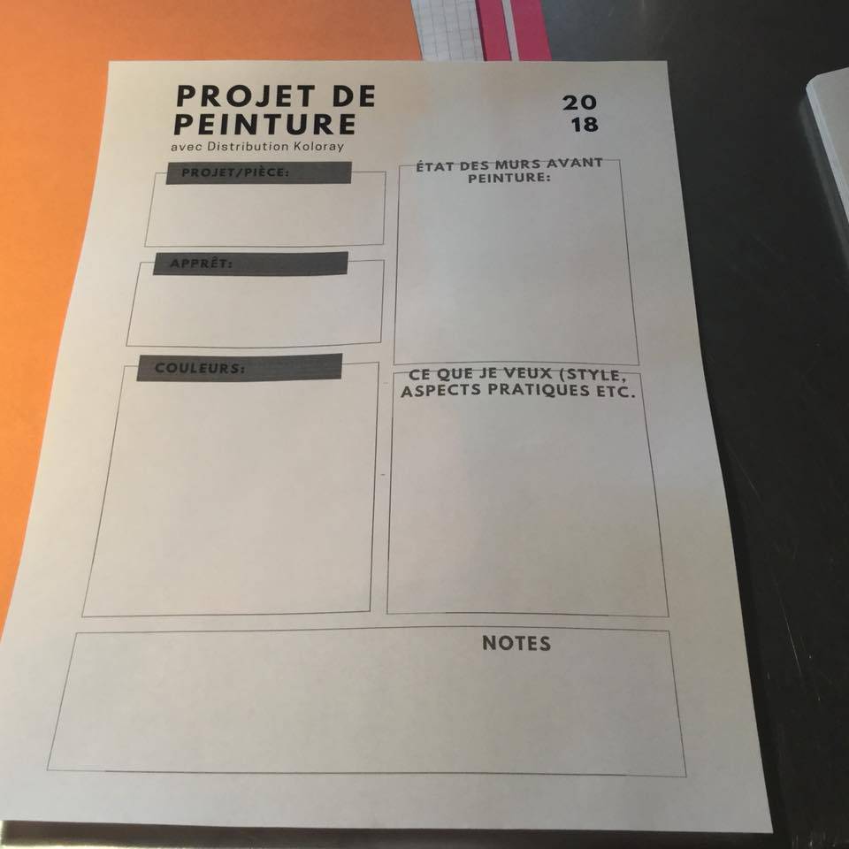 Mettre les projets par écrit