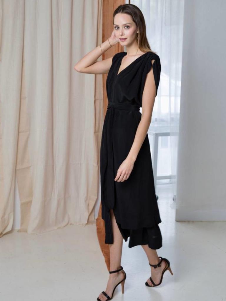 Black Silk Dress